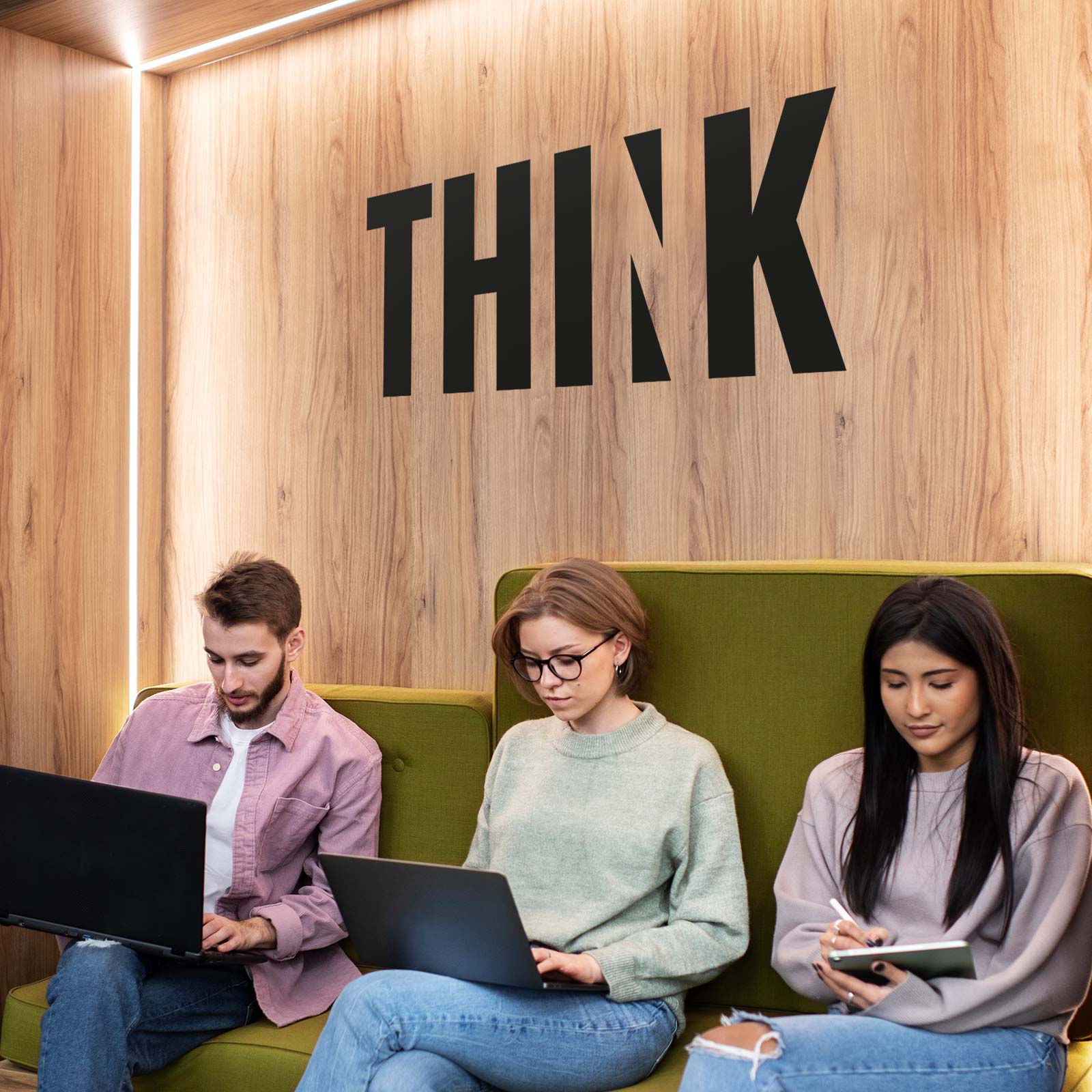 Wandsticker - Think
